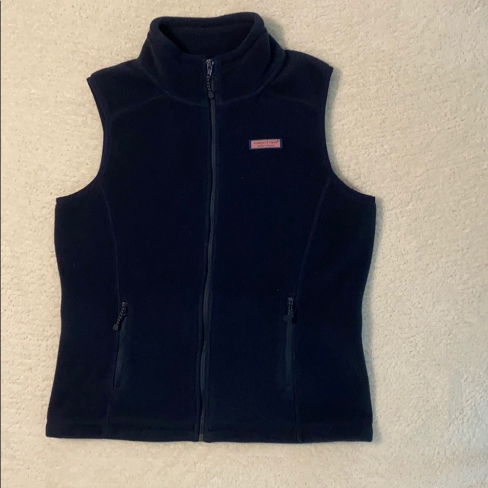 Navy Blue Vineyard Vines Fleece Vest